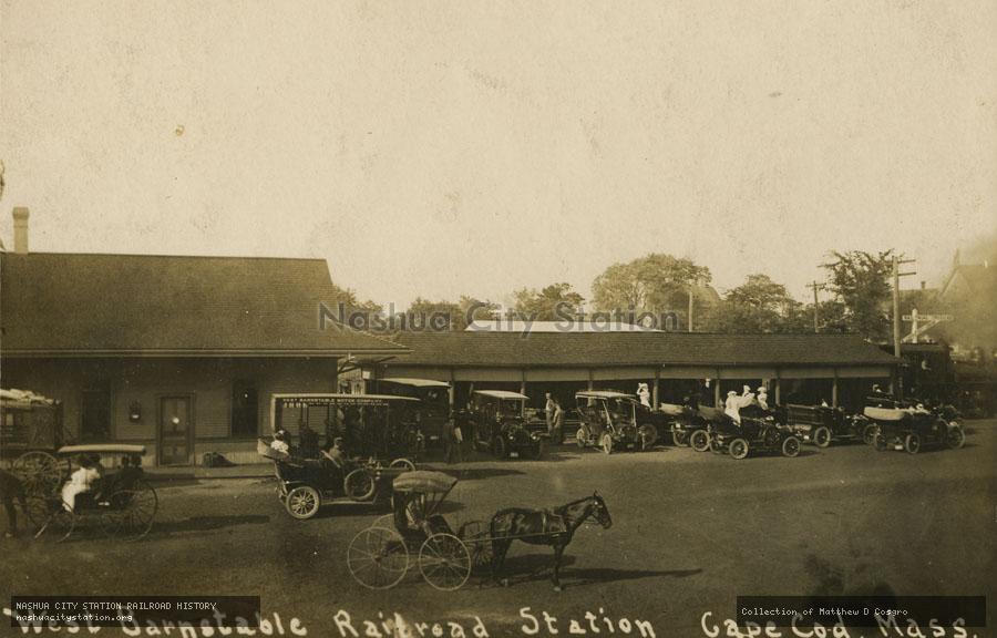 Postcard: West Barnstable Railroad Station, Cape Cod, Massachusetts